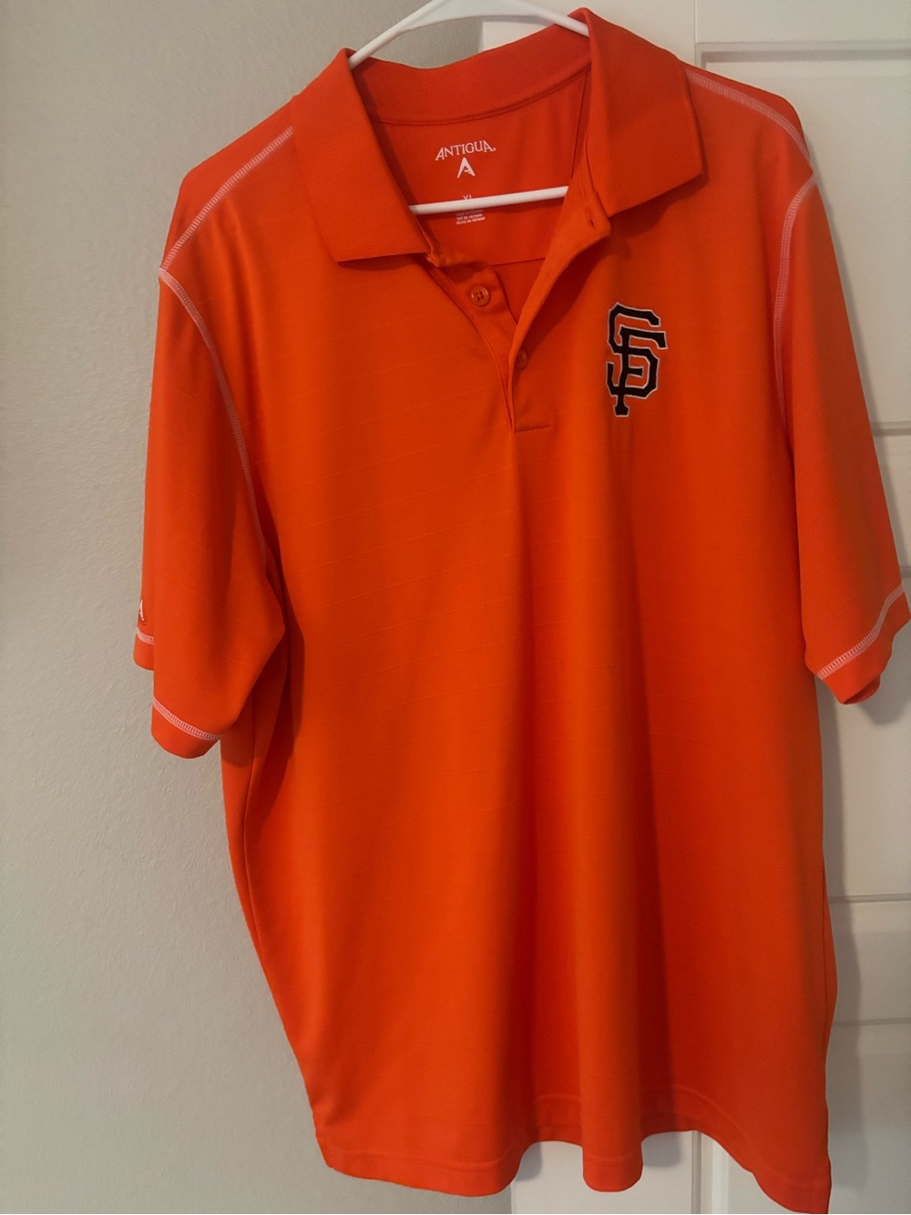 Antigua Men’s Orange San Francisco Giants Polo Shirt